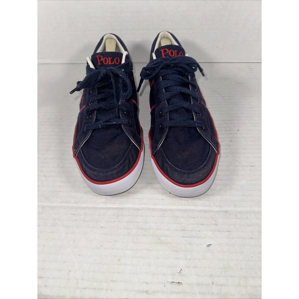 Polo Ralph Lauren Men's Bolingbrook Shoe - Navy Red White Size 12 D